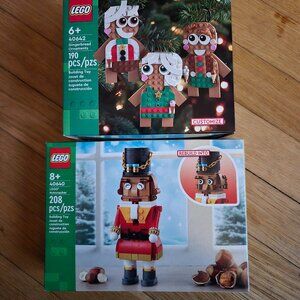 Lego Christmas Sets: Nutcracker 40640 & Gingerbread Ornaments New